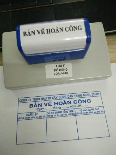 đặt mẫu dấu hoàn công tại Phong Vân hưởng chính sách miễn phí vận chuyển