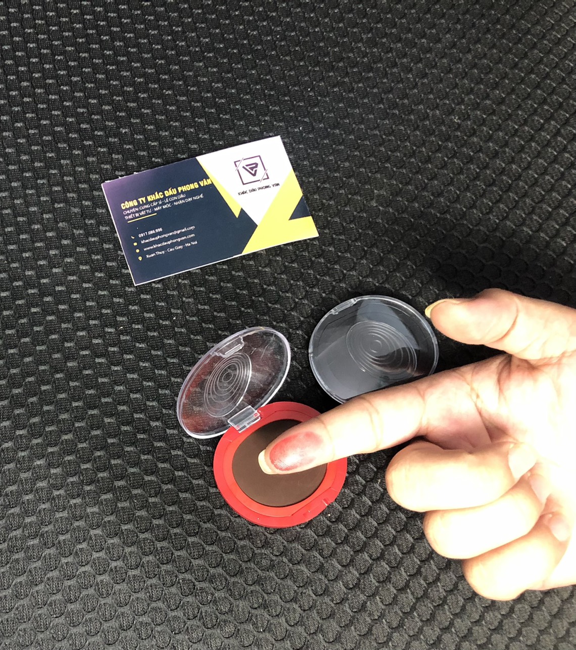 Hộp mực lăn vân tay