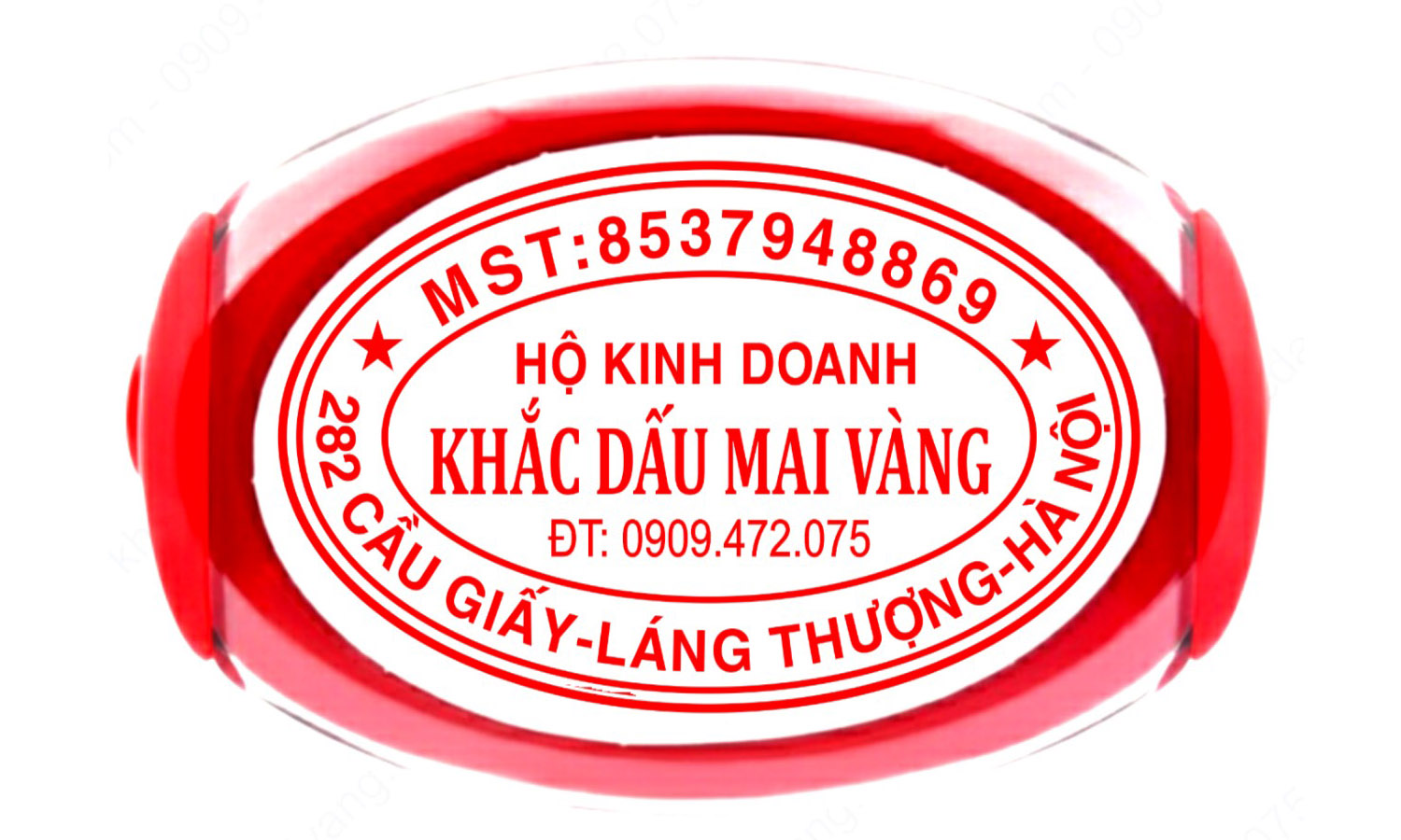 Khắc con dấu oval