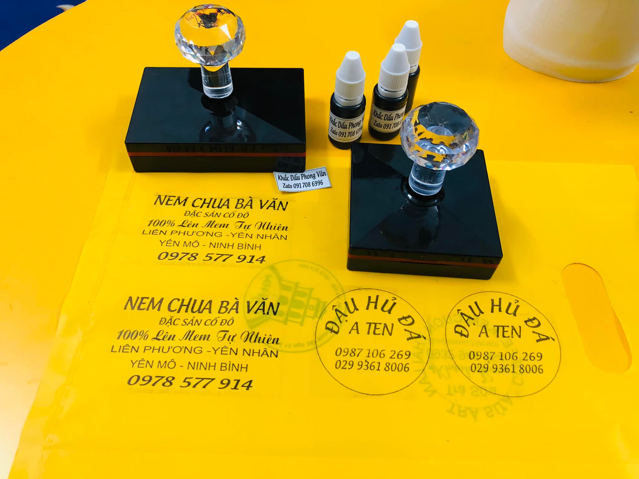 Con dấu logo liền mực