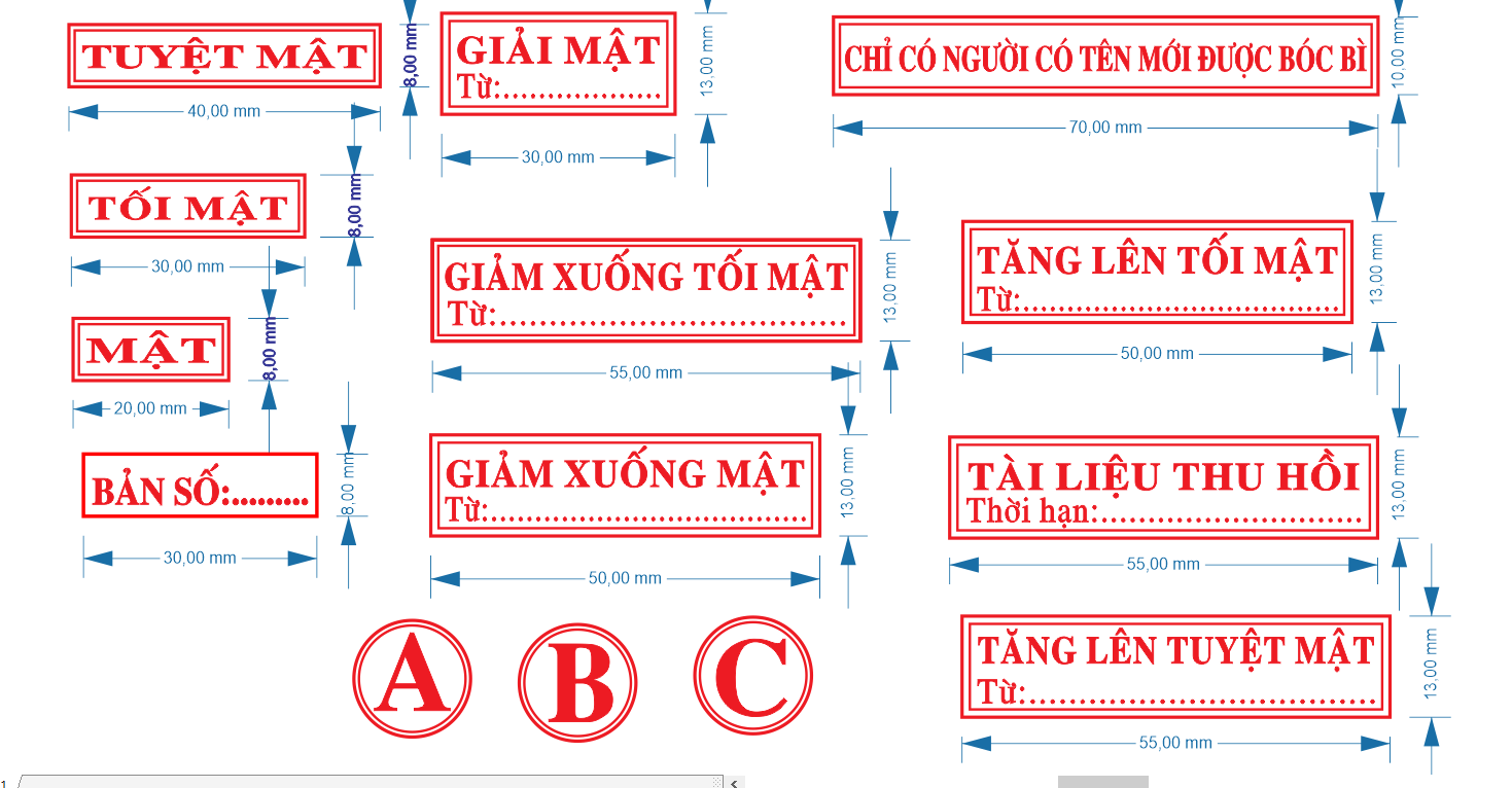 Tổng hợp mẫu dấu MẬT